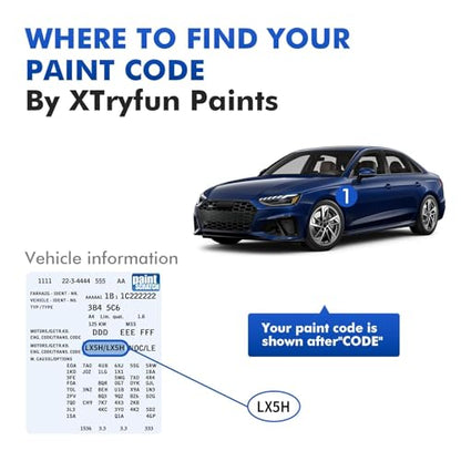 LY3J Brilliant Red Touch Up Paint for Audi, Automotive Paints - color: LY3J Brilliant Red