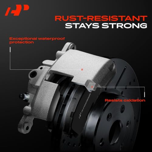 A-Premium Front Left and Right Side Disc Brake Caliper without Bracket - style: Front Left and Right Wheels