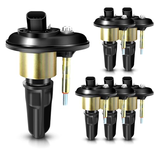 MAS Set of 6 Ignition Coils Pack Compatible with Rainier Chevrolet Trailblazer EXT GMC Envoy Isuzu Ascender Oldsmobile Bravada 9-7x 4.2 L6 Replacement for UF303 C1395 52-1743 - style: DQ50164x6