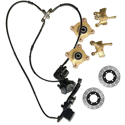 ATV Front Steering Knuckle Spindle Wheel Rim Hub Brake Disc Front Brake Caliper Assembly For Go Kart Quad Dirt Bike 125-250cc (7)