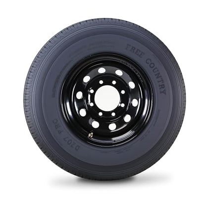 Free Country Trailer Tire Wheel ST235/80R16 10PR E 124N 8X6.5 Black Mod Rim - size: ST235/80R16 /8x6.5