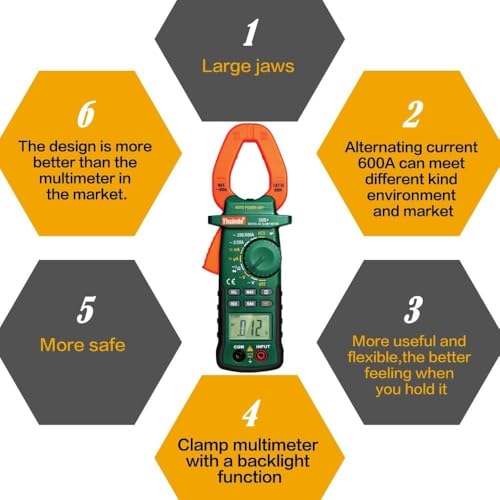 Auto Ranging TRMS Digital Multimeter, 6000 Counts - color: 38B