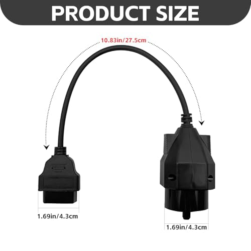 Adapter Fit for OBD1 to OBD2 16pin to 20pin Diagnostic Scanner Convertor Adapter Vehicle 16 Pin Connector Compatible with BMW - size: per BMW 20 Pin