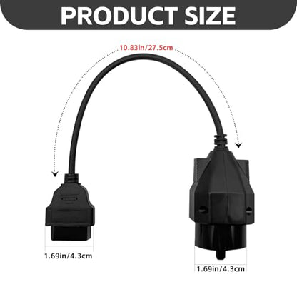 Adapter Fit for OBD1 to OBD2 16pin to 20pin Diagnostic Scanner Convertor Adapter Vehicle 16 Pin Connector Compatible with BMW - size: per BMW 20 Pin