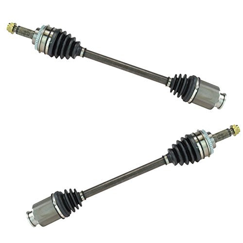 TRQ Front Driver and Passenger CV Axle Assembly Set Neoprene Boots Moly - style: CSA82444