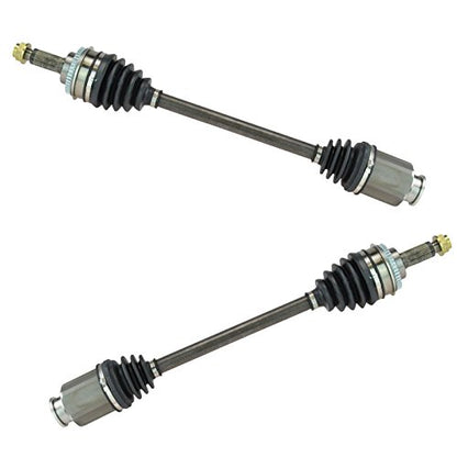 TRQ Front Driver and Passenger CV Axle Assembly Set Neoprene Boots Moly - style: CSA82444