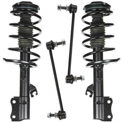 Detroit Axle - 4pc Front Struts Sway Bar Links for 14-19 Nissan Sentra - size: 4QS47434/ sway kit