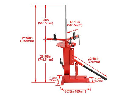Multifunctional Manual Tire Changer for 4" to 16.5" Tires, Portable