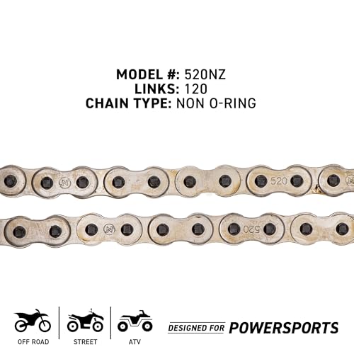 NICHE Drive Sprocket Chain Combo for Honda CBR300R CB300F CBR300RA Front 14 Rear 36 Tooth 520NZ Standard 120 Links - size: Standard Chain