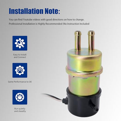 Electric Fuel Pump 12V Compatible with Yamaha Vstar 650 1100 XVS650 - size: XVS650