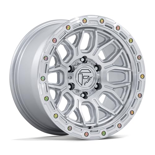 FUEL OFF-ROAD SURGE 17X9 6X135 5.04 1mm GLOSS SILVER W/MACHINED FACE - FC881SD17906301 - color: GLOSS SILVER W/ MACHINED FACE, size: 17X9, 6X135, 5.04, 1mm