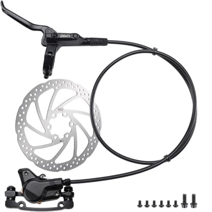 TOBWOLF Front Left Dual Piston Hydraulic Disc Brake Kit with 160mm Rotor - color: 85cm Front Left Hydraulic Brakes - Dual Piston