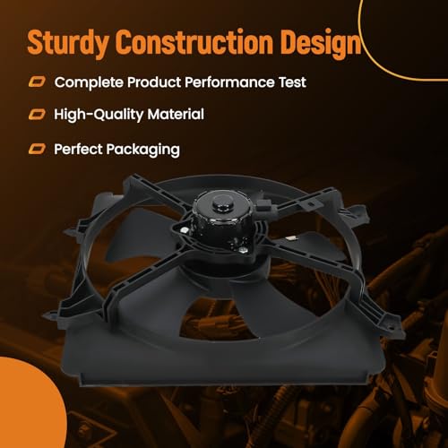maXpeedingrods Radiator Cooling Fan Assembly for Mazda Miata L4 1.8L 1999-2005, BP4W15025 BP4W15140 - size: BP4W15025
