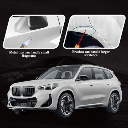 Touch Up Paint for Cars, Automotive Paint Scratch Repair, Two-In-One Car Touch Up Paint Fill Paint Pen, Car Accessories Scratch Remover Pen Universal for Scratch Repair Various Cars (Silver) - color: Silver