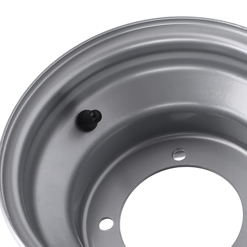 18X9.50 8 ATV Wheel Rim Aluminum Alloy High Strength 8 Inch Wheel Rim Hub Go Karts Carts Silver (Four Hole (Hole Spacing: 110mm / 4.33in) - size: Four Hole (Hole Spacing: 110mm / 4.33in