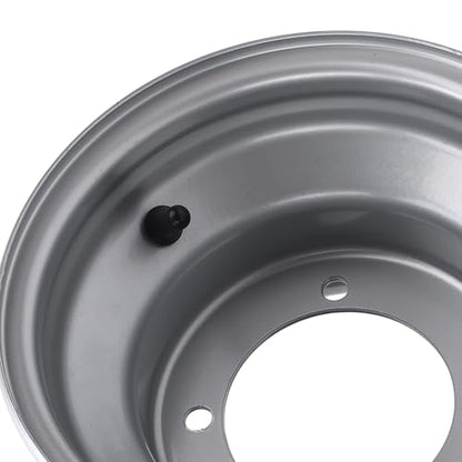 18X9.50 8 ATV Wheel Rim Aluminum Alloy High Strength 8 Inch Wheel Rim Hub Go Karts Carts Silver (Four Hole (Hole Spacing: 110mm / 4.33in) - size: Four Hole (Hole Spacing: 110mm / 4.33in