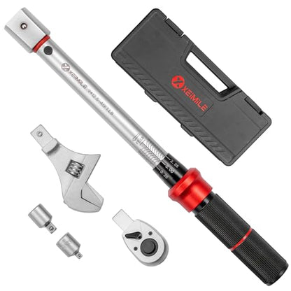 Adjustable Open End Torque Wrench 3/8" Drive-5-45 Ft.Lb for HVAC - size: 3/8" 5-45FT.LB, style: Click