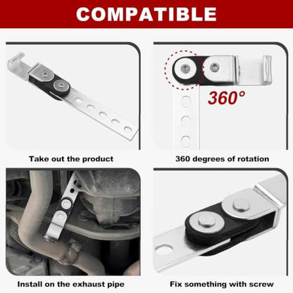 2-Pack Swivel Exhaust Hangers - size: 5 holes