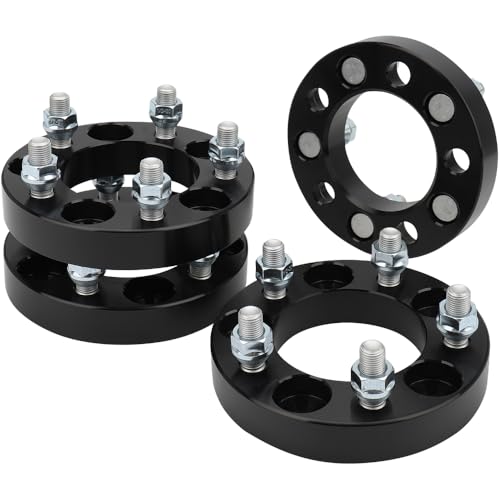 IRONTEK 1in 5x114.3mm Wheel Spacers Compatible for Ford 1964-2014 Mustang/ 1991-2010 Explorer Lincoln 2003-2005 Aviator/ 2007-2013 MKX Forged Thread Pitch 1/2" x20 Hub Bore 82.5mm 4PCS - color: 5x4.5 inch-4PCS