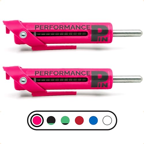 The Original Drop Set Pins for Gym | One More Rep with Weight Stack Pins | Instant Transition to Lower Weights for More Reps | Proudly Made in America | 5/16" Pin - color: PINK