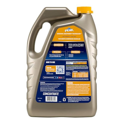 PEAK OET Extended Life Gold Concentrate Antifreeze/Coolant for North American Vehicles, 1 Gal. (Pack of 2) - size: Concentrate (Pack of 2)