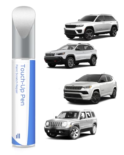 PW7/GW7 Bright White Touch Up Paint Compatible with Jeep Exact Match Chips and Nicks Touch Up - color: Bright White(PW7/GW7) Compatible with Cherokee/Compass/Grand Cherokee/Grand-Wagoneer/Patriot/Wagoneer/Wrangler-JK/Wrangler-JK-Unlimited