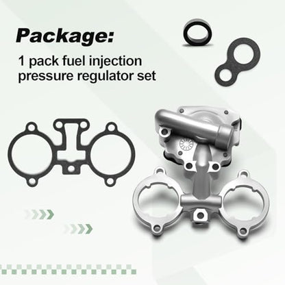 Fuel Injection Pressure Regulator Set Compatible with 1993-1996 Chevy Blazer Express 2500 C1500 C2500 C3500 K1500 K2500 K3500 Suburban Tahoe Yukon C1500 C2500 C3500 Safari Replace 19143609 17112907