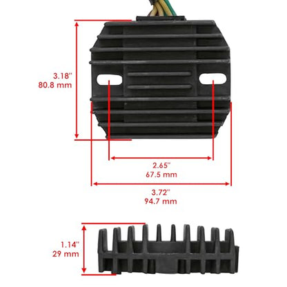 Caltric Stator and Regulator Compatible with Honda Vtx1800C Vtx-1800C 2002-2004