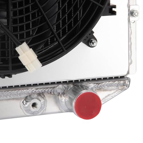 3 Row Radiator & Fan Shroud For Ford Mustang 64-66 Falcon 1960-65 - size: 3 Row Radiator+Shroud Fan