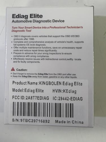 KINGBOLEN Ediag Elite OBD2 Scanner Bluetooth, Bidirectional Control Scanner All System Diagnostic Tool for iOS & Android, 15+ Hot Reset, CANFD Protocol, FCA AutoAuth, No Subscriptions Lifetime Update