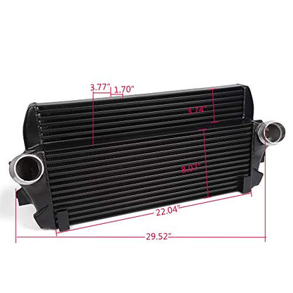 CHEDA High Performance Front Mount Intercooler Compatible For BMW F01/06/07/10/11/12 Black