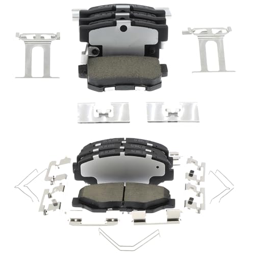 D914 D536 Front & Rear Professional Ceramic Brake Pads Set fit For 2002-2004 For Honda CR-V,2003-2011 For Honda Element - style: D536-D914