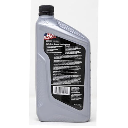 Valvoline Power Steering Fluid, Maintains Performance & Condition, Prevents Squealing, Inhibits Wear & Oxidation, Meets GM 1050017, Chrysler 5931 & Ford M2C195-A, 32oz - size: 32 fl oz
