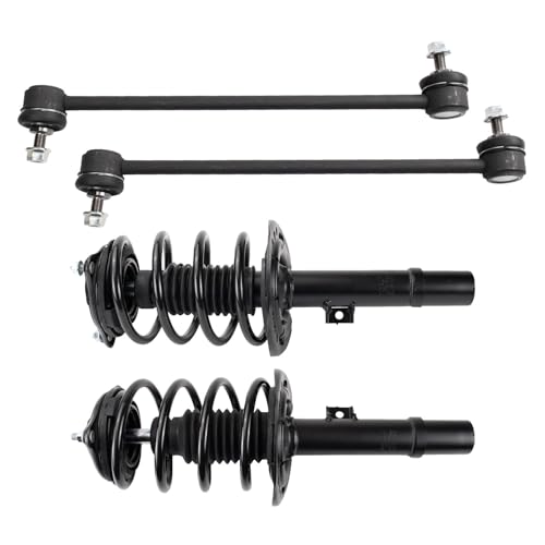 TRQ Front Strut Spring & Sway Bar Links Set - style: PSA32633