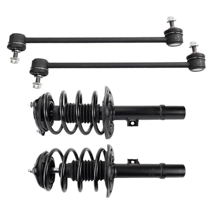 TRQ Front Strut Spring & Sway Bar Links Set - style: PSA32633
