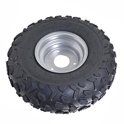 TDPRO 145/70-6 ATV Go Kart Quad Tires and Rims | 4PR Wheels (Set of 2)