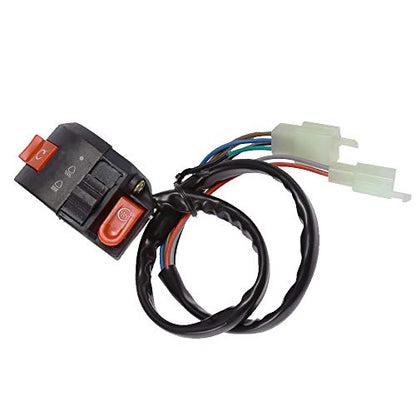 Anxingo Left Handlebar Start ATV Kill Light Starter Switch Fit for 50cc 70cc 90cc 110cc 125cc Chinese Taotao Sunl Roketa