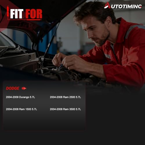 53032713AA Fuel Injectors Set of 8 Compatible with 2004-2008 Ram 2500 5.7L - color: F-53032713AA