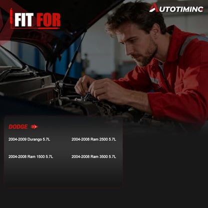 53032713AA Fuel Injectors Set of 8 Compatible with 2004-2008 Ram 2500 5.7L - color: F-53032713AA