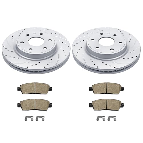 Acinoparts Front(12.80") Brake Kit for 2009-2017 Chevy Traverse 2008-2017 - size: HMBK55150