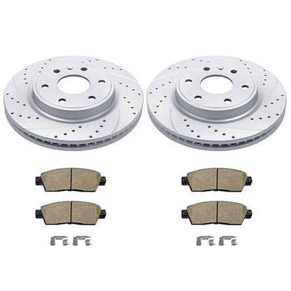 Acinoparts Front(12.80") Brake Kit for 2009-2017 Chevy Traverse 2008-2017 - size: HMBK55150