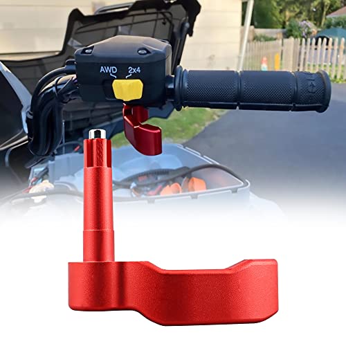 Thumb Throttle Lever Compatible with 2009-2021 Polaris Sportsman 450 550 570 1000 & 2009-2018 Polaris Scrambler 550 850 1000 Red - color: Red