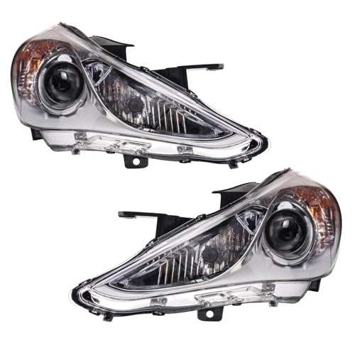 TRQ 2 Piece Headlight Assembly Set Driver & Passenger Side - style: HLA71084