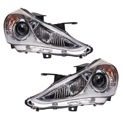TRQ 2 Piece Headlight Assembly Set Driver & Passenger Side - style: HLA71084