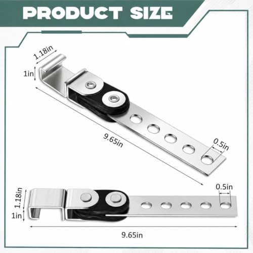 Geetery 4 Pcs Universal Exhaust Hangers Muffler Hanger, Open Style, Silver - color: Silver, size: Open Style