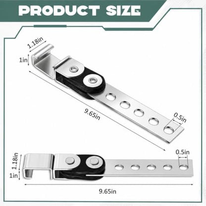 Geetery 4 Pcs Universal Exhaust Hangers Muffler Hanger, Open Style, Silver - color: Silver, size: Open Style