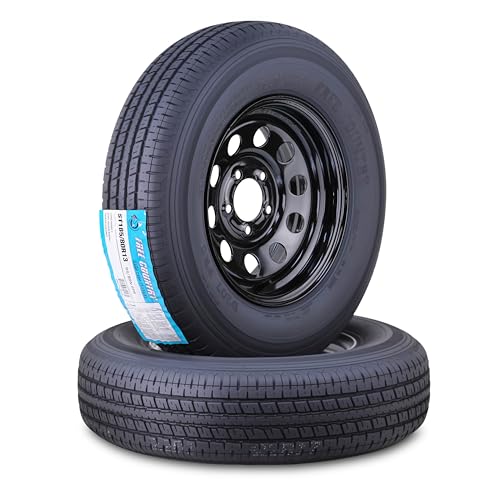 Free Country Trailer Tire Wheel ST185/80R13 6-Ply C 94N 5X4.5 Black Mod Pk2 - size: ST185/80R13 /6PR