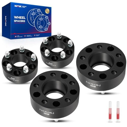 KAX 5x4.5 Hub-Centric Wheel Spacers 2 inch for Chrysler 300 - color: Black, size: 5x4.5" -71.5mm -M14x1.5 -2" thick