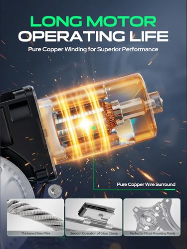 YHTAUTO Rear Passenger Side Power Window Regulator w/Motor for Chevy, GMC - size: Rear Passenger Side