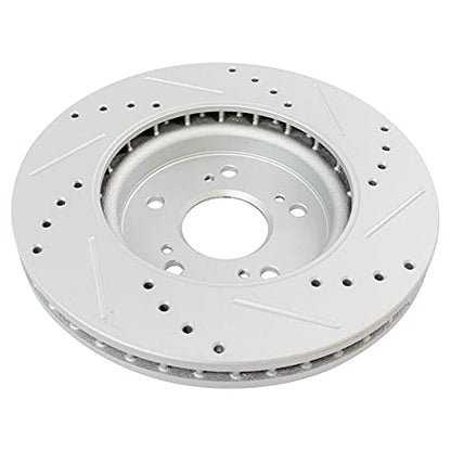 TRQ Performance Front and Rear Brake Pad and Rotor Set Ceramic Coated
